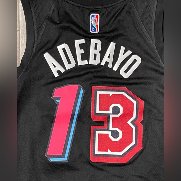 Bam Adebayo Nike Miami Heat Mashup Black Swingman Jersey Vice Classic Size XL - Picture 11 of 13